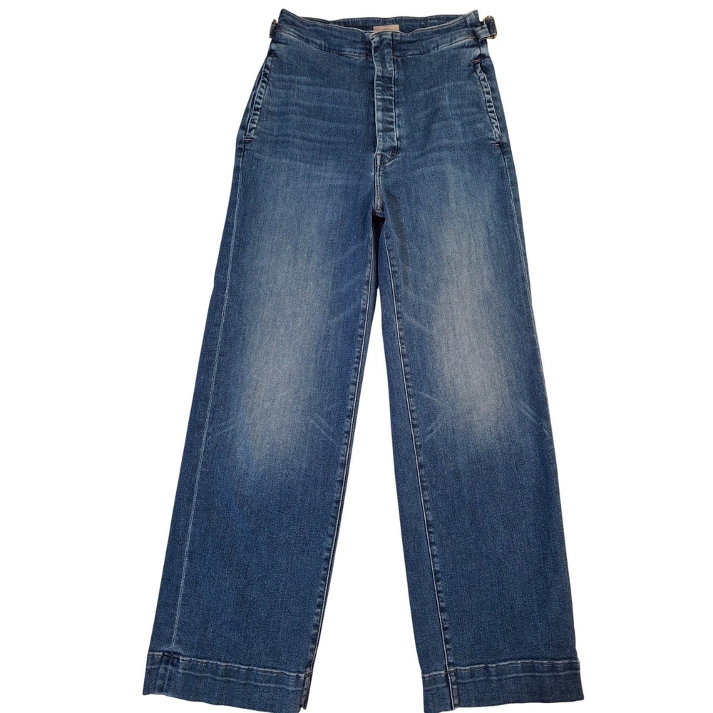 MOTHER The Cinch Greaser Ankle Jeans Womens Size 26 Wide Leg Dark & Stormy night